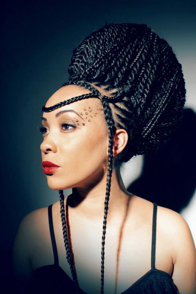 Coiffure tressée